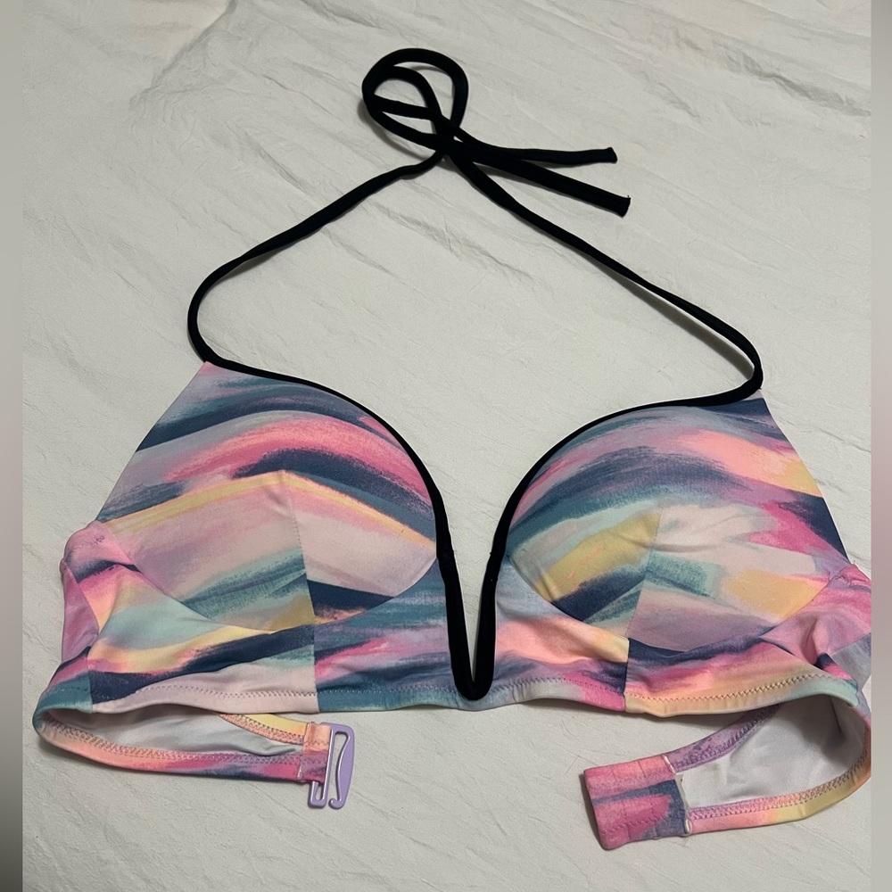Watercolor VS push up swimsuit top